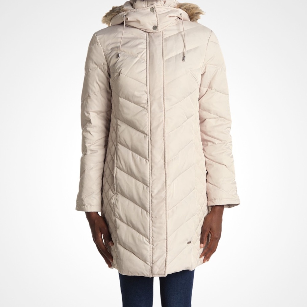 🌸New🌸 Kenneth Cole Faux Fur Puffer Jacket Sz M